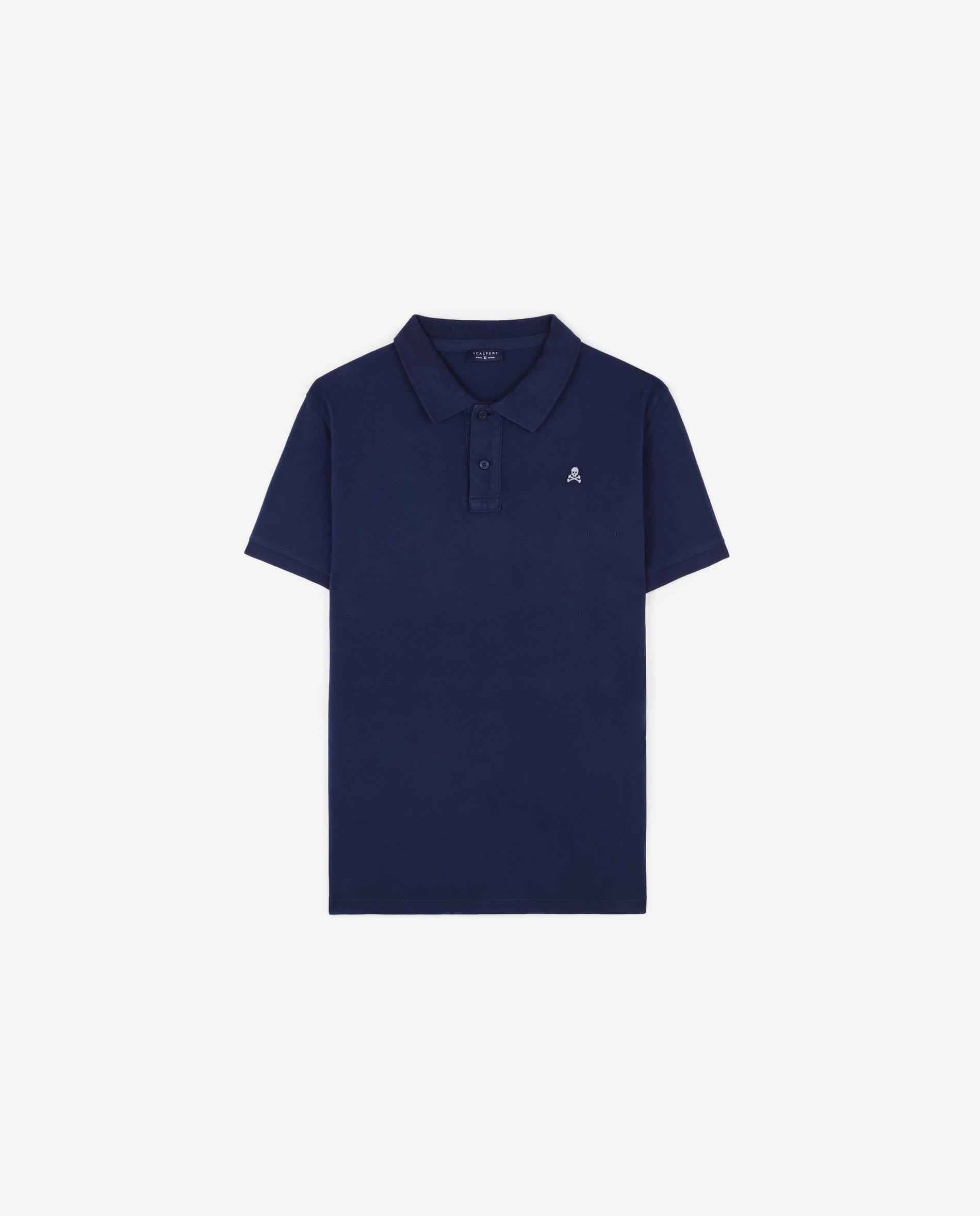 Polo de manga corta de hombre regular fit de algodón - Scalpers - Navy Navy-6