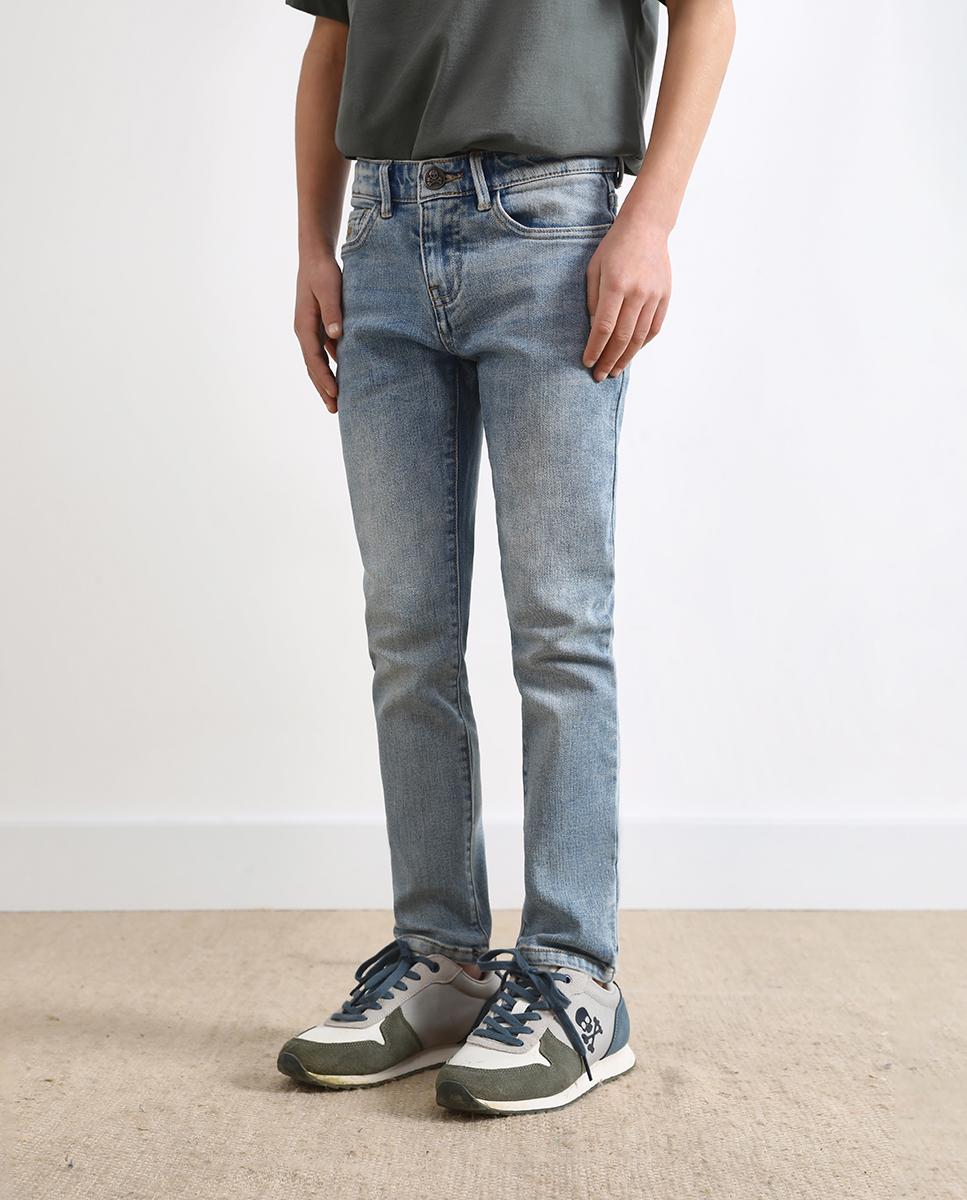 Vaquero de niño slim fit con cintura ajustable - Scalpers - Azul claro Azul claro-5