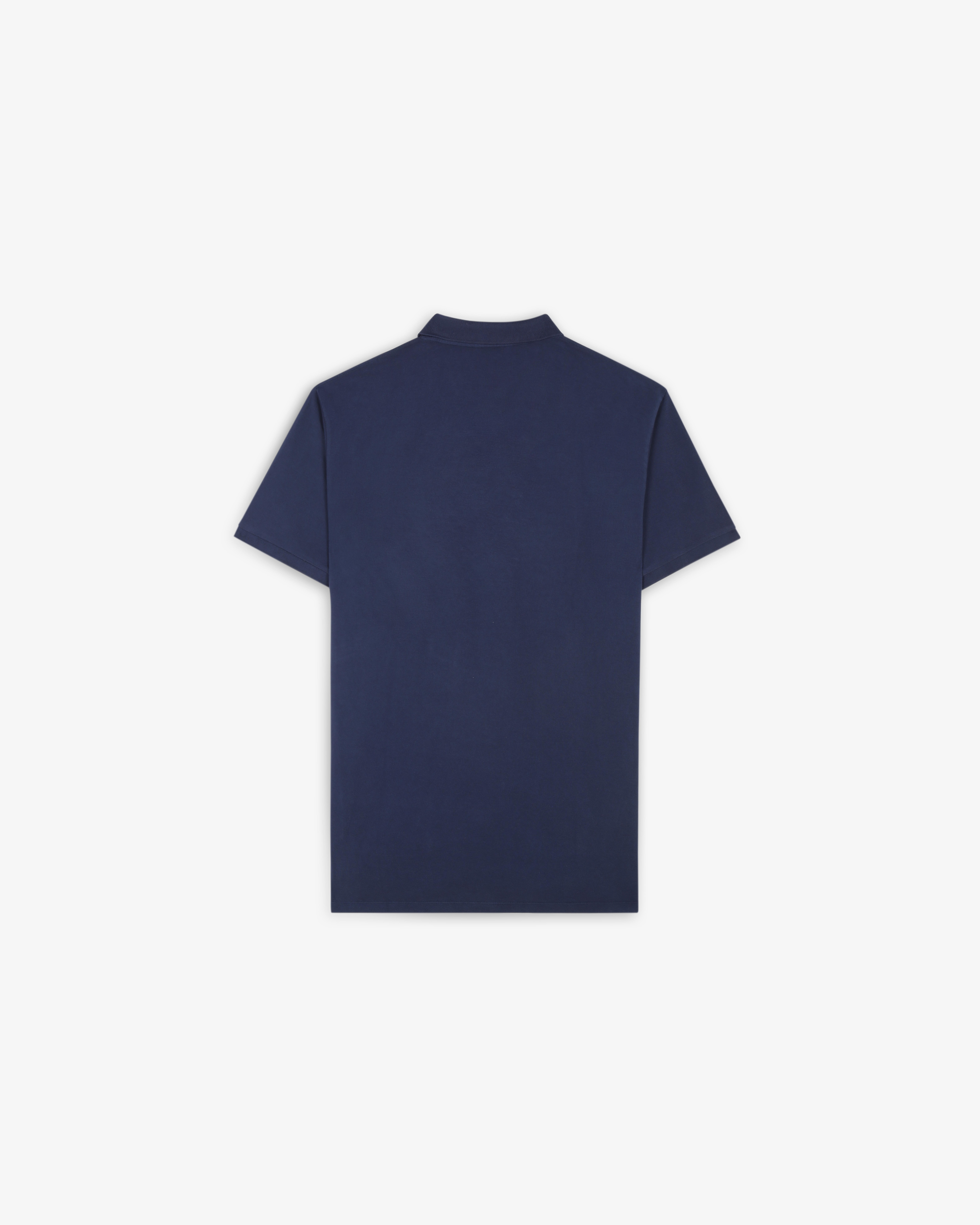 Polo de piqué de hombre slim fit de manga corta - Navy Navy-2