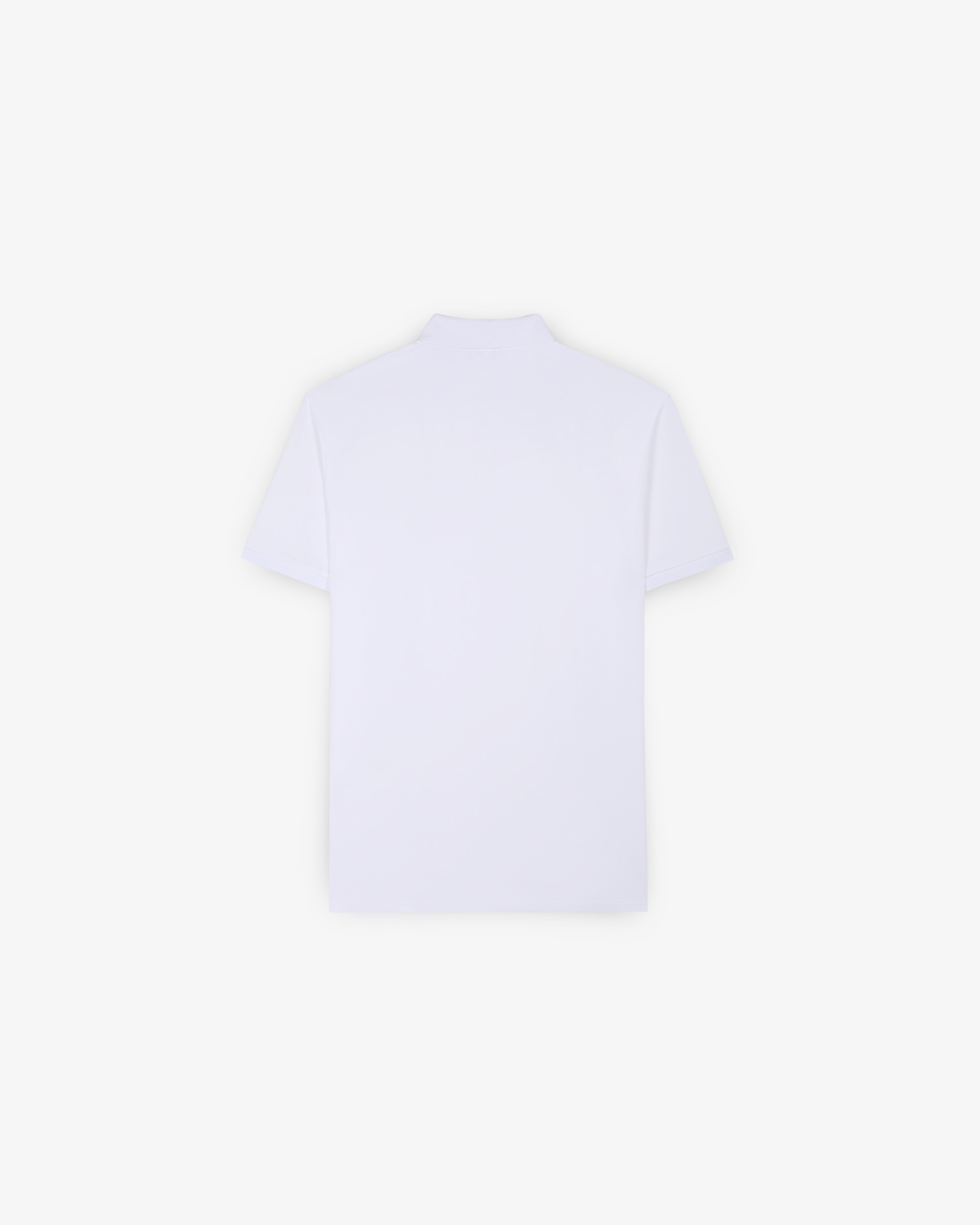 Polo de piqué de hombre slim fit de manga corta - Blanco Blanco-4