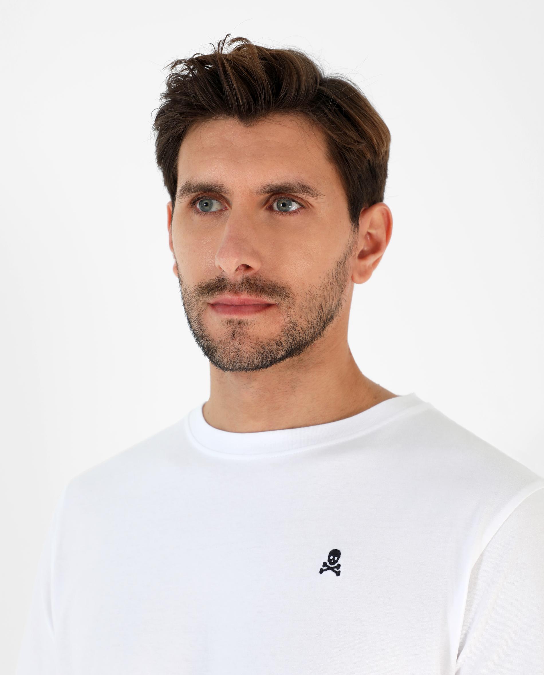 Camiseta de hombre lisa de manga corta - Blanco Blanco-2