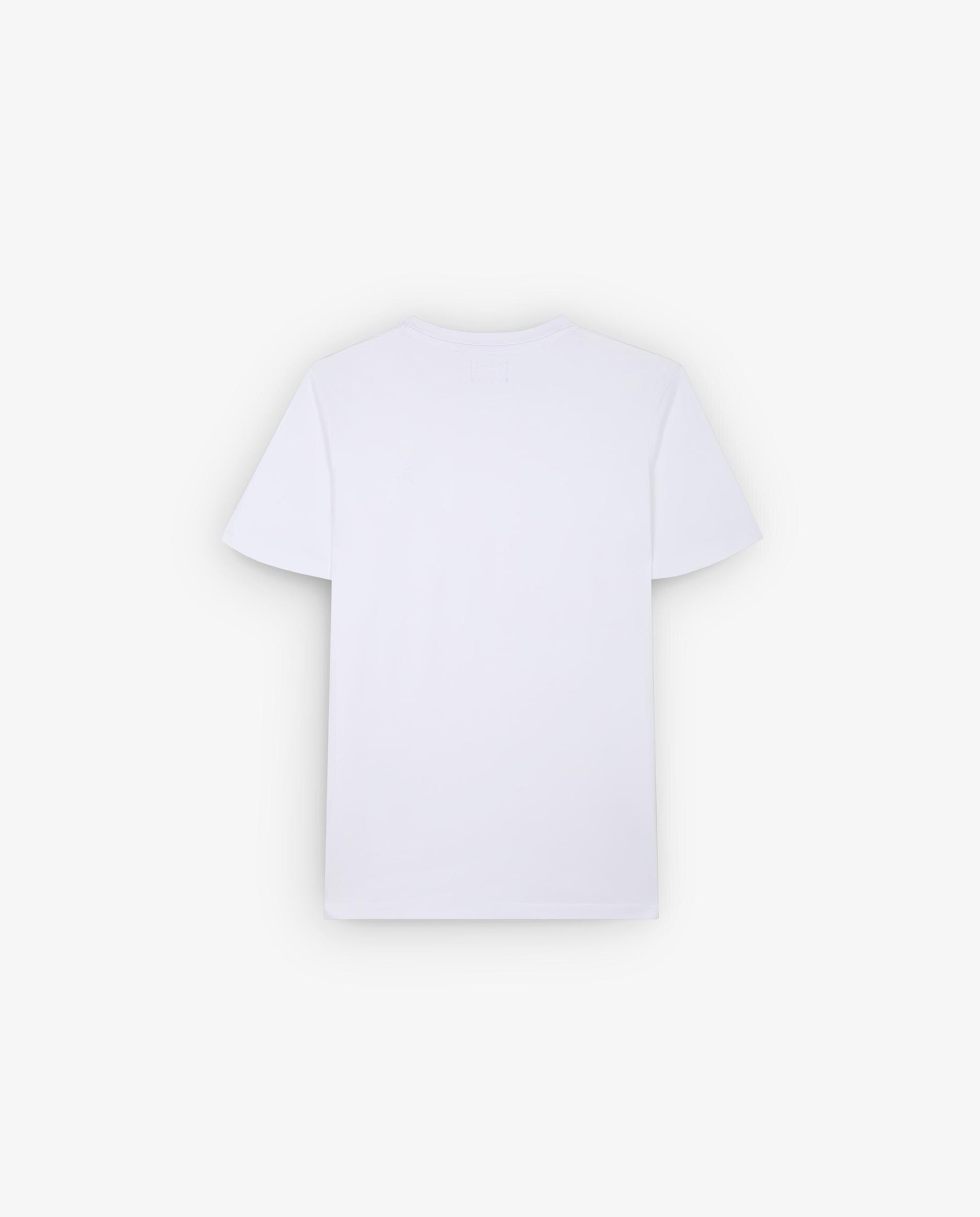 Camiseta de hombre lisa de manga corta - Blanco Blanco-4