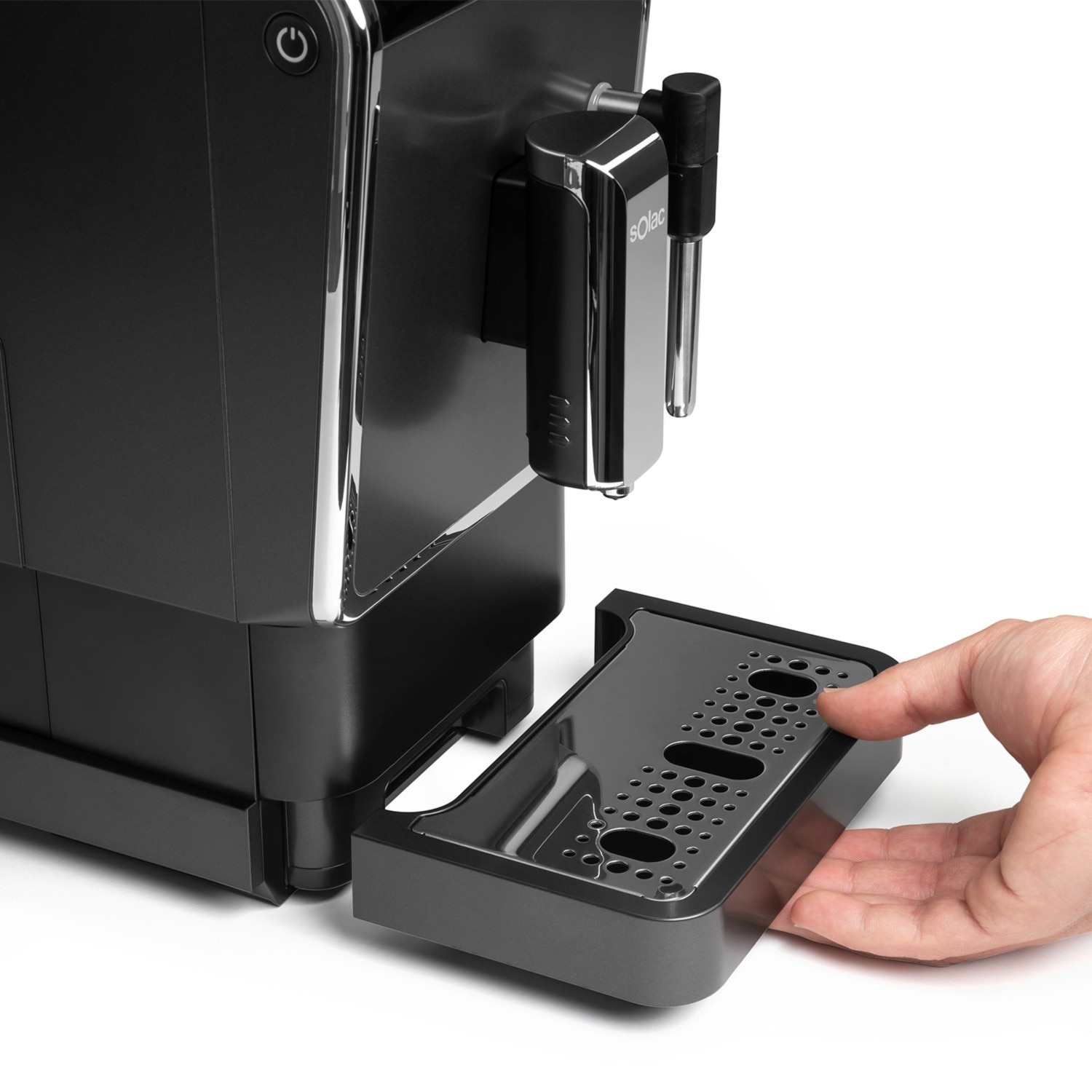 Imagen 4 de Cafetera espresso superautomática Solac CA4810 diseño compacto 19 Bar - Gris Gris