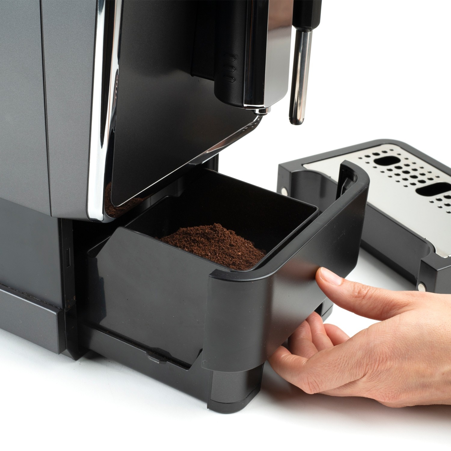 Imagen 5 de Cafetera espresso superautomática Solac CA4810 diseño compacto 19 Bar - Gris Gris