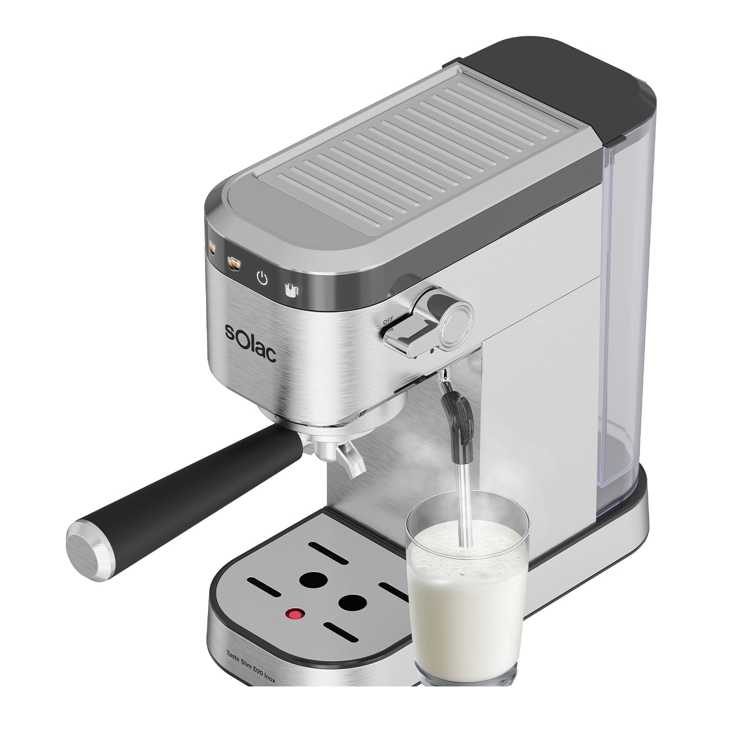Imagen 2 de Cafetera Espresso SolacTaste Slim D20 Inox 20 bares - Gris Gris