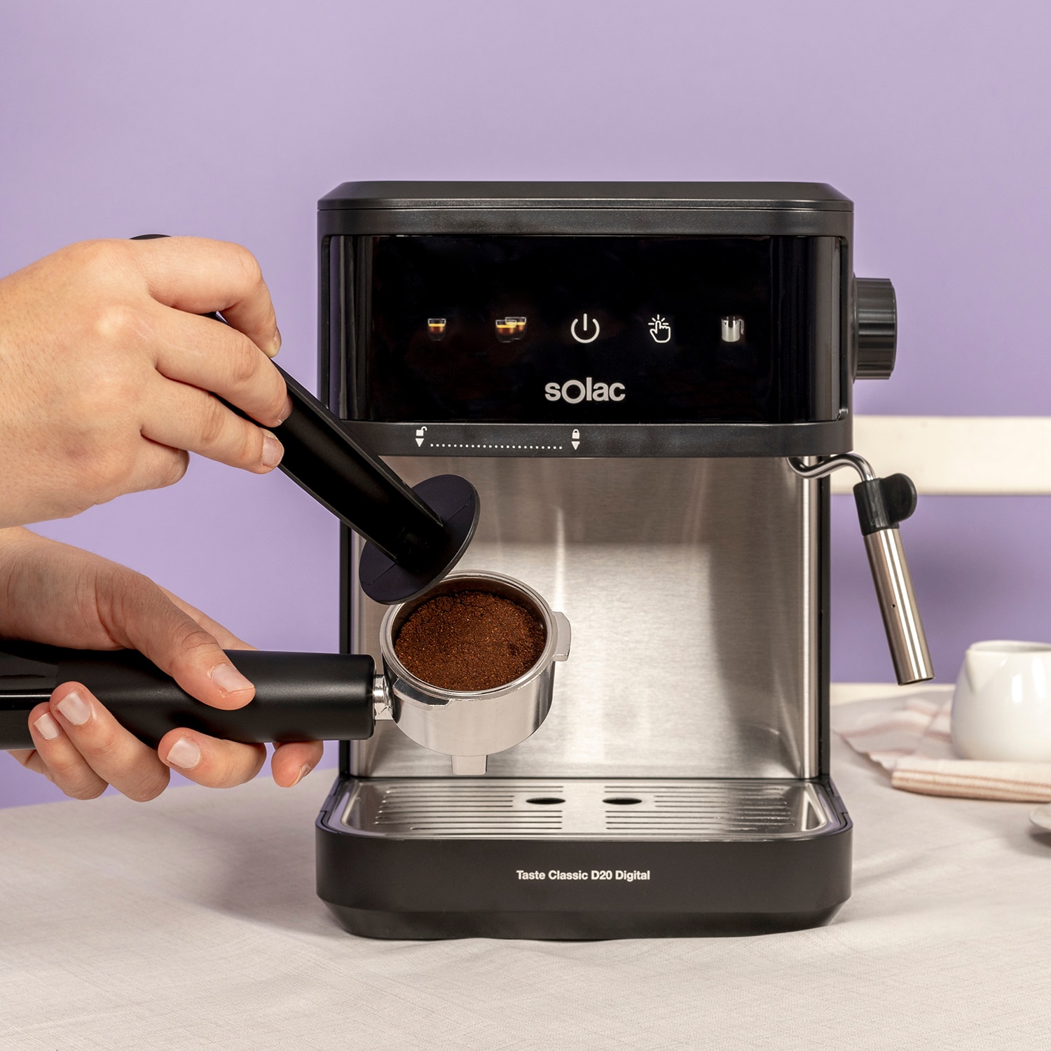 Cafetera Espresso Solac Taste Classic D20 Digital 20 bares - Negro Negro-5