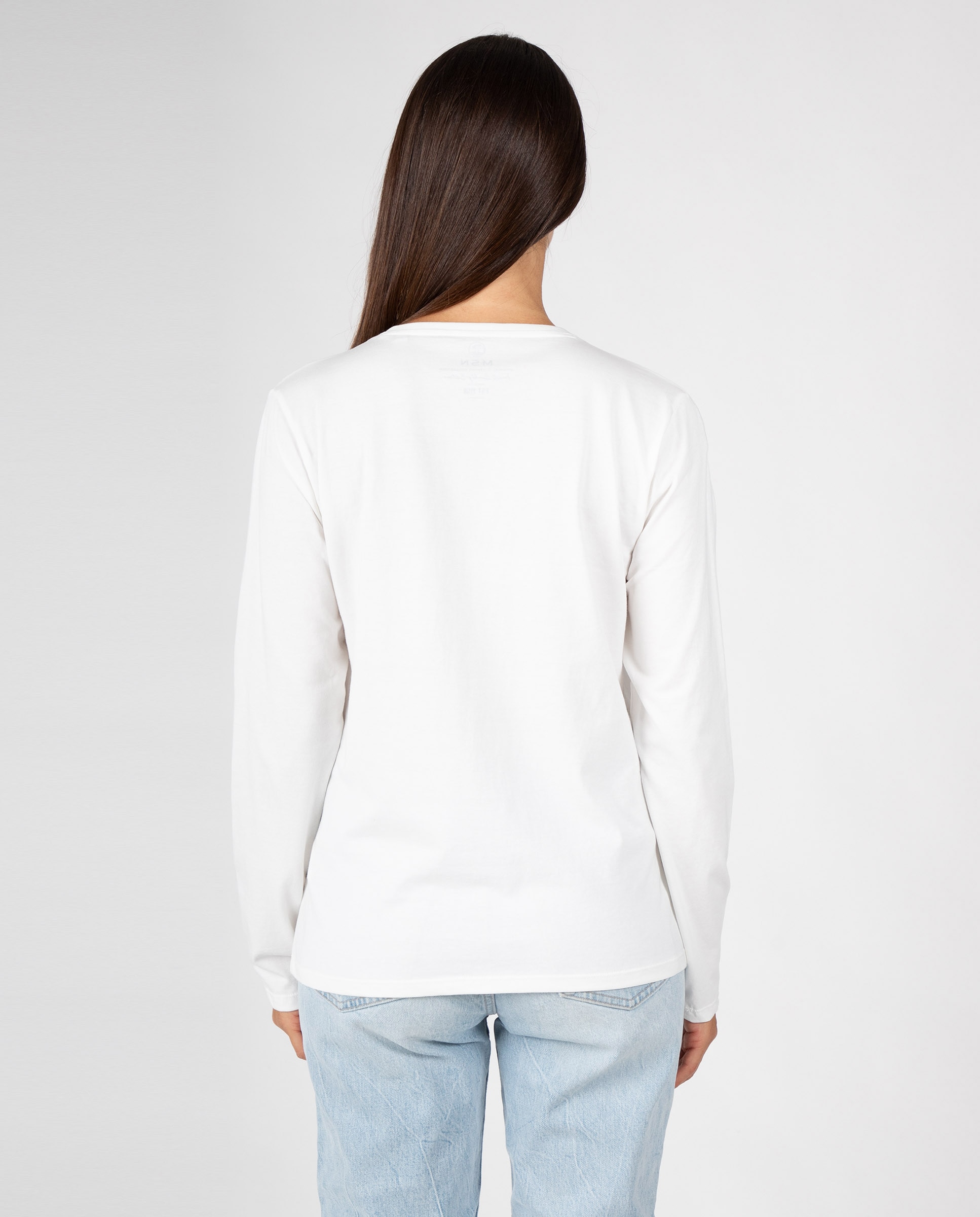 Camiseta básica de mujer con cuello redondo - Massana - Blanco Blanco-2