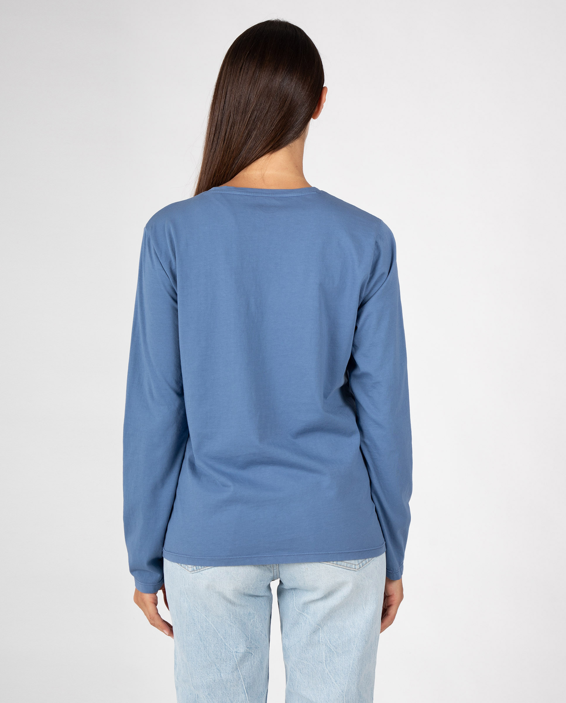 Camiseta básica de mujer con cuello redondo - Massana - Azul Azul-2