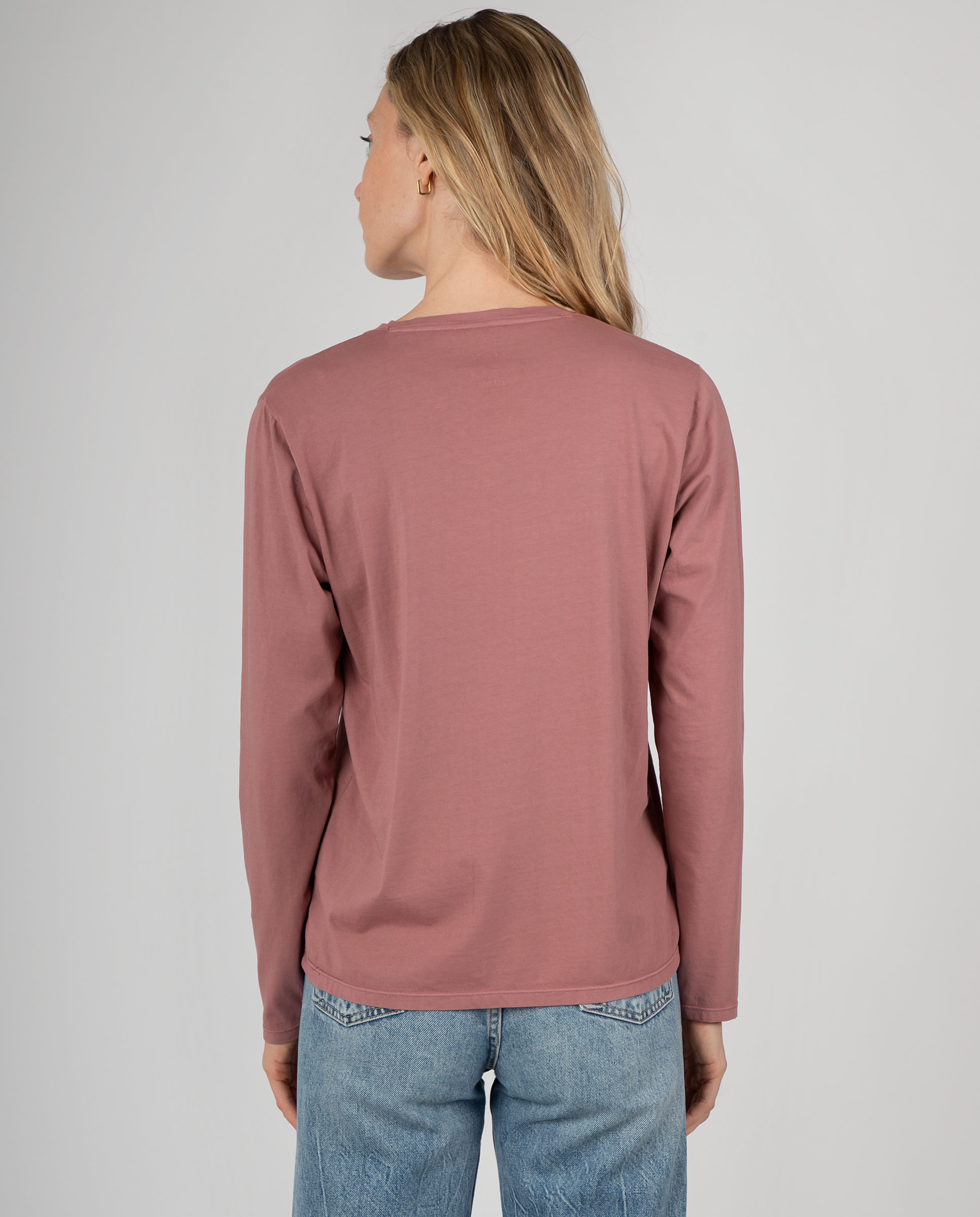 Camiseta básica de mujer con cuello de pico - Massana - Rosa Rosa-2
