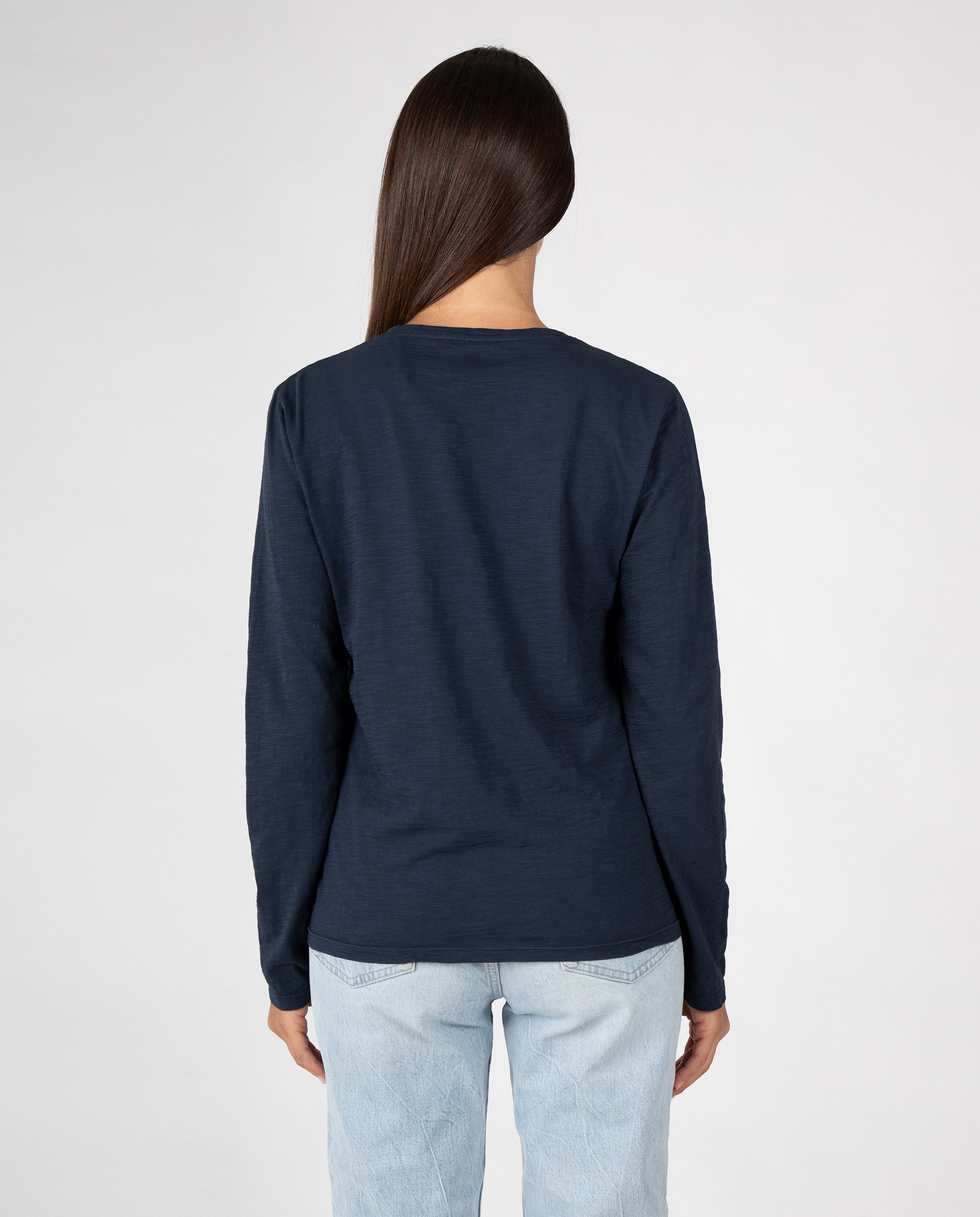 Camiseta básica de mujer con cuello redondo - Massana - Azul Azul-2