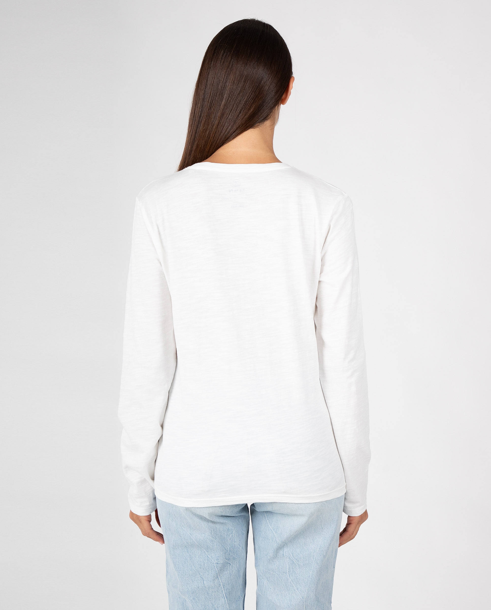 Camiseta básica de mujer con cuello redondo - Massana - Marrón Marrón-2