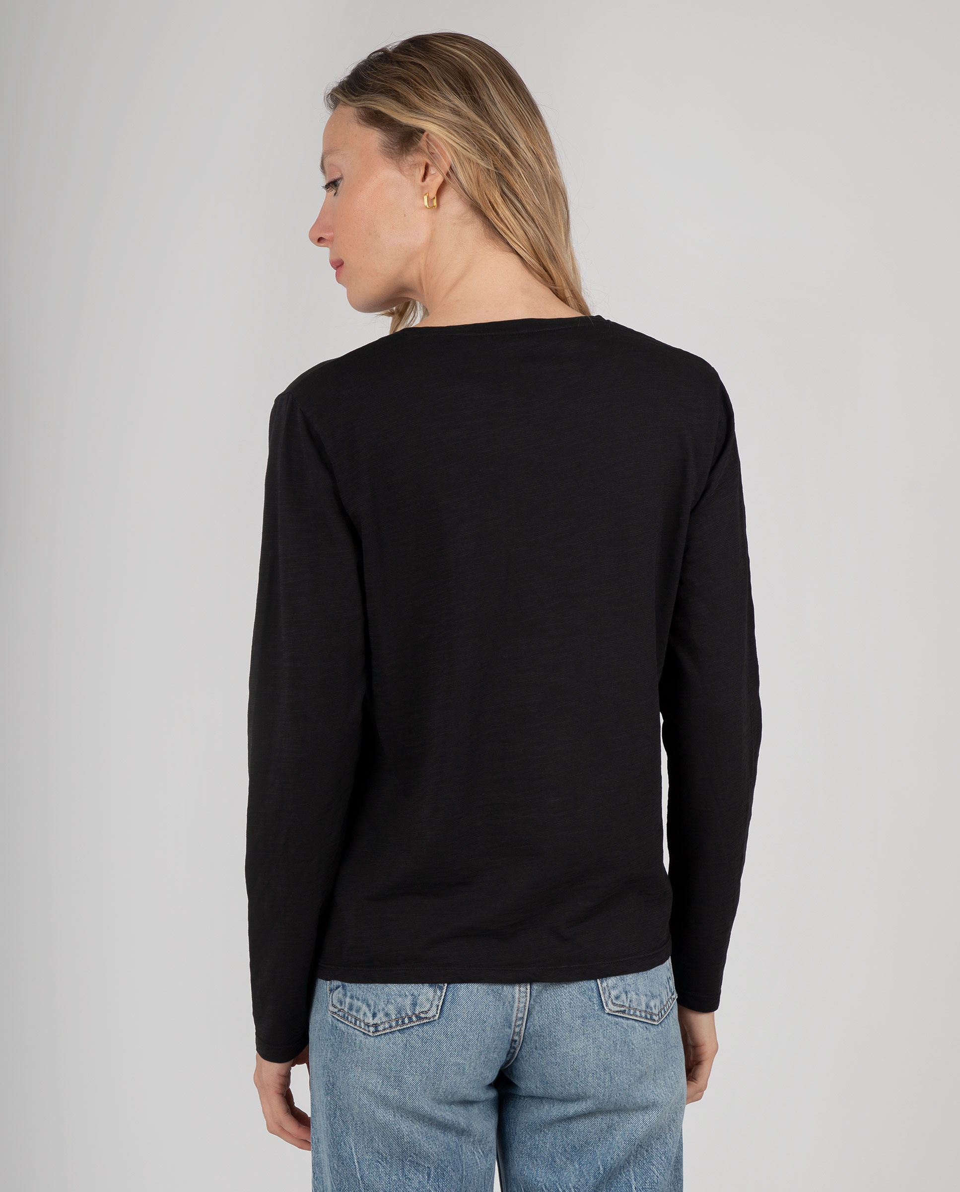 Camiseta básica de mujer con cuello redondo - Massana - Marrón Marrón-2