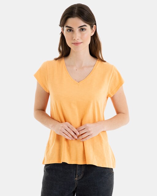 Imagen 0 de Camiseta de mujer 100% algodón de manga corta