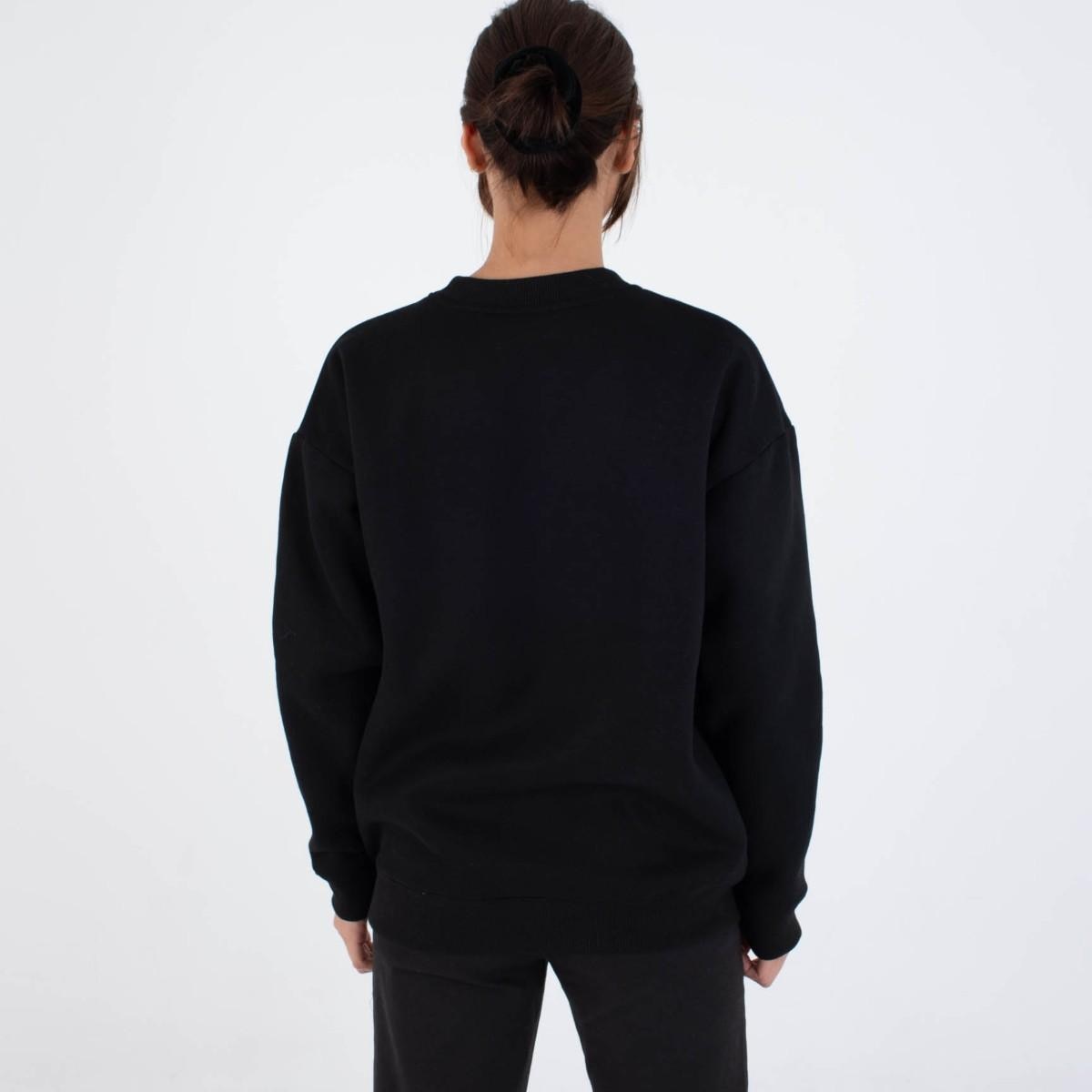 Imagen 2 de Sudadera de mujer SCRIPT ONLY CREW HURLEY - Negro Negro