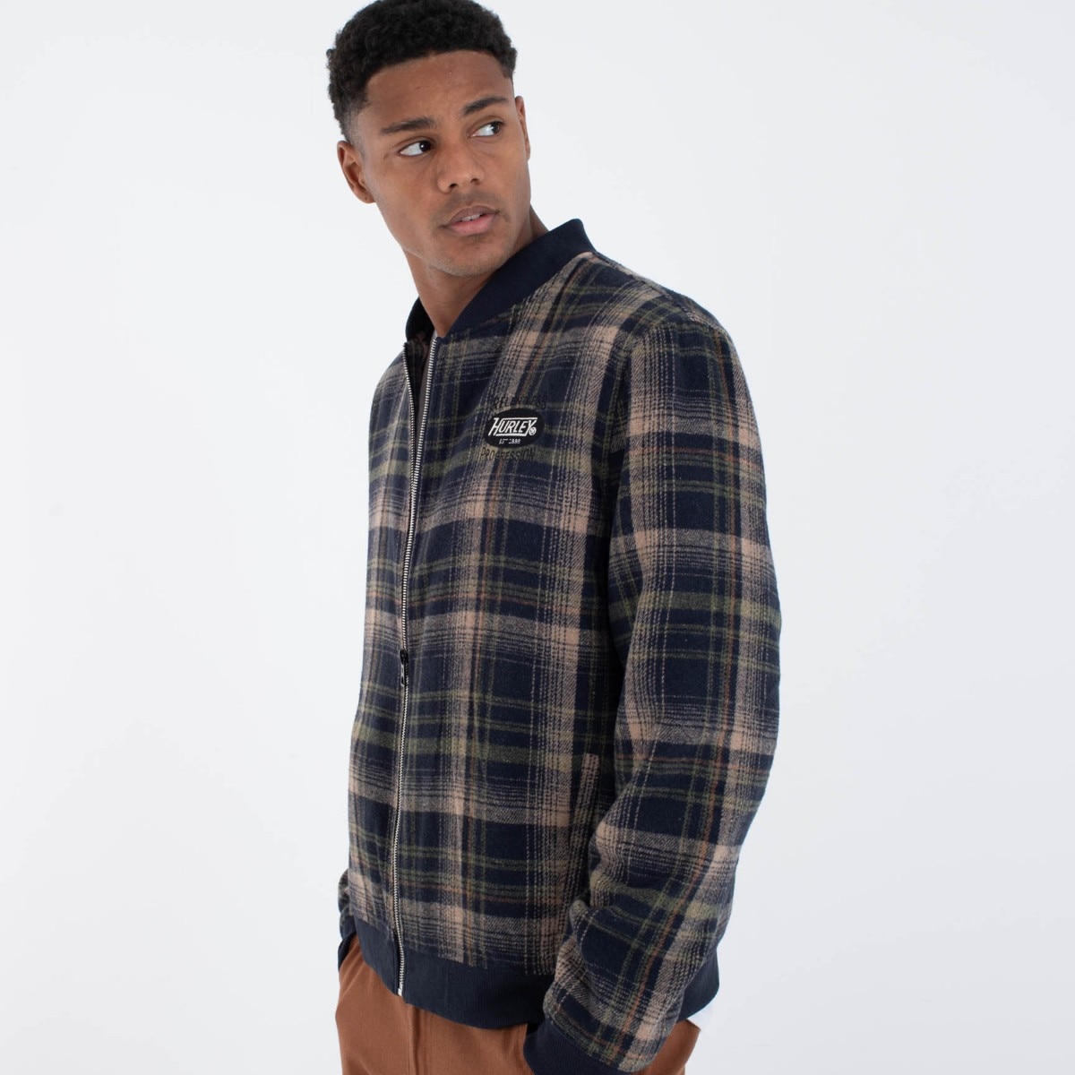 Imagen 3 de Chaqueta de hombre LEAGUE BOMBER JACKET HURLEY - Negro Negro