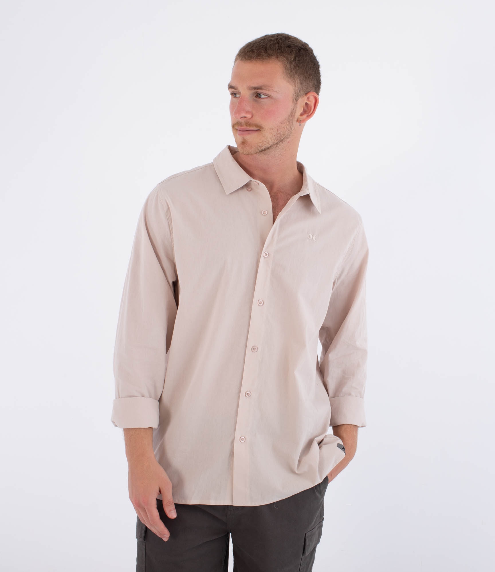 Imagen 0 de Camisa de hombre Woven LS Low Tide HURLEY Natural