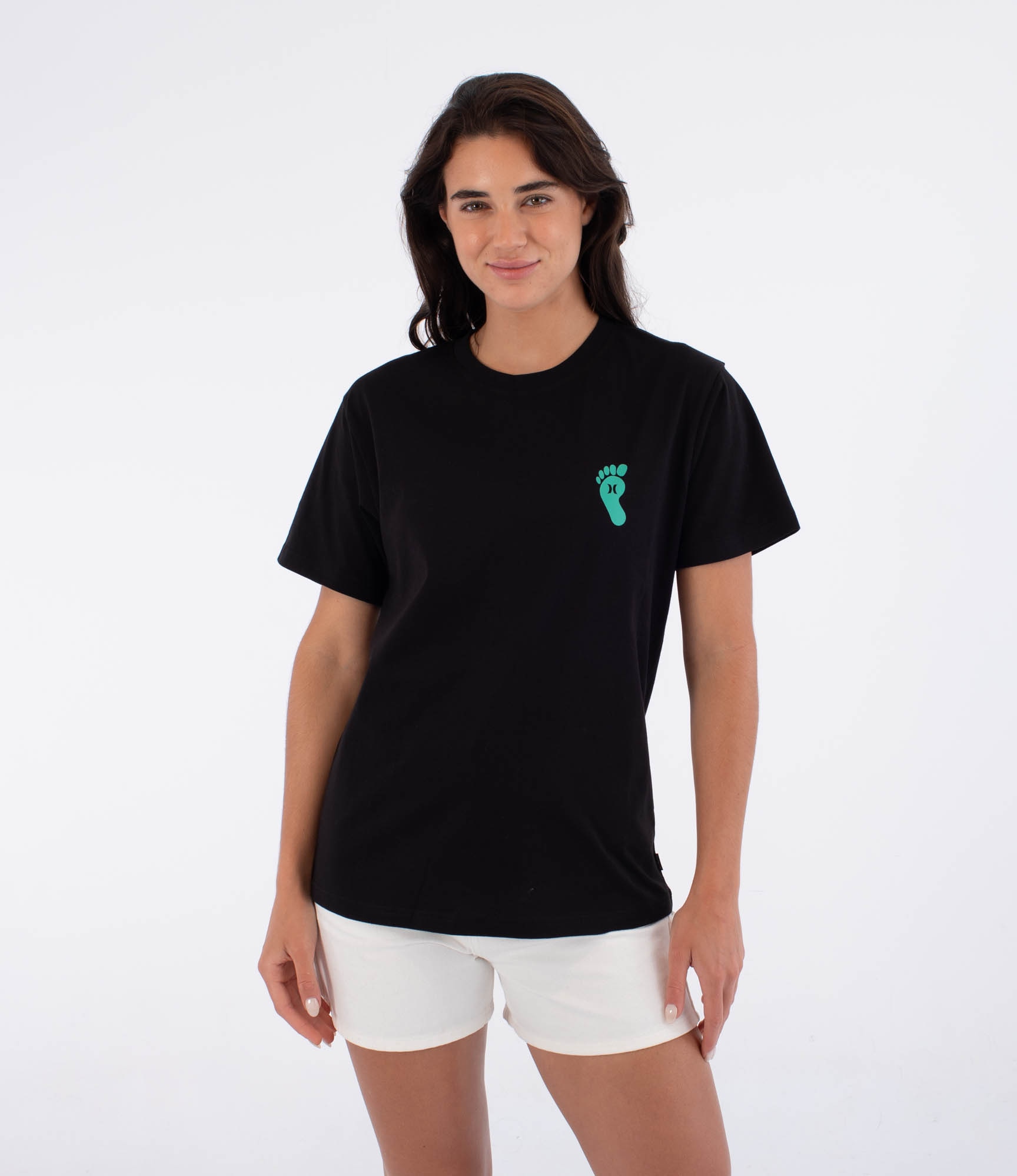 Imagen 0 de Camiseta de mujer Creek Big Foot HURLEY Negro