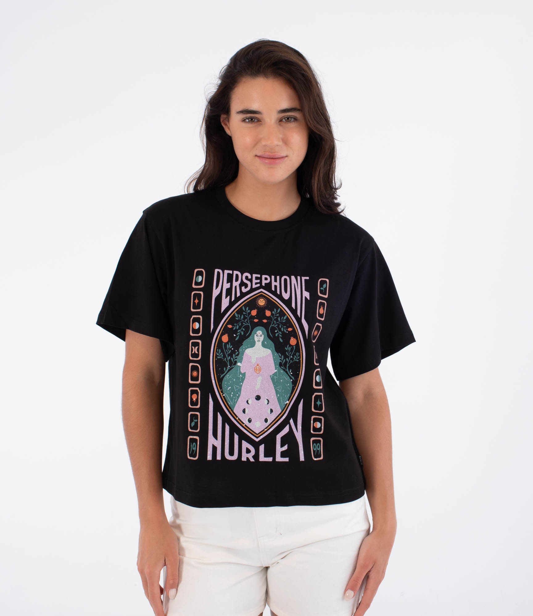 Imagen 0 de Camiseta de mujer Persephone Creek HURLEY Negro