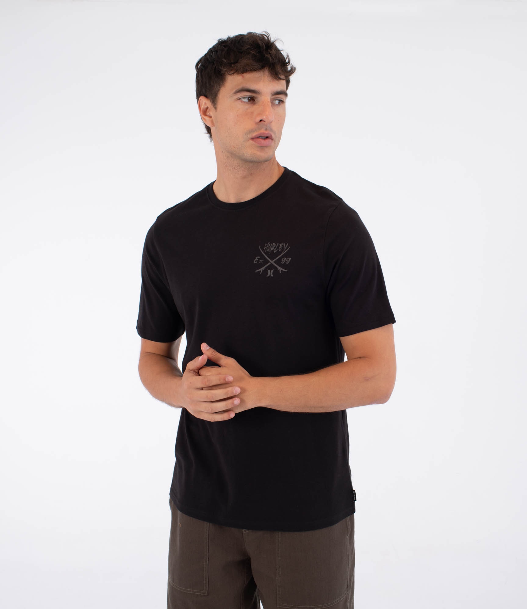 Imagen 0 de Camiseta de hombre Printing Press Evy HURLEY Negro