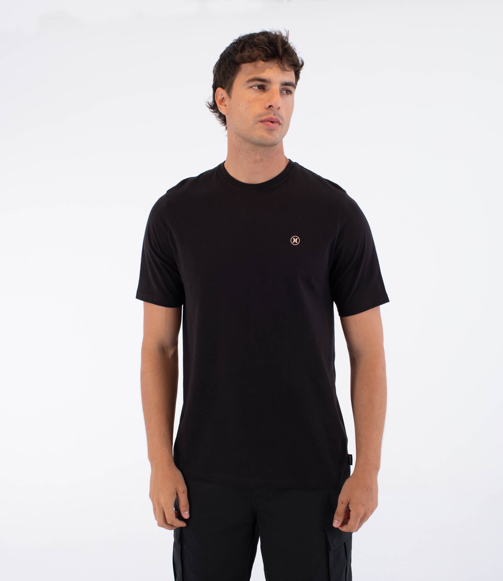 Imagen 1 de Camiseta de hombre Printing Press Icon Circle HURLEY - Negro Negro