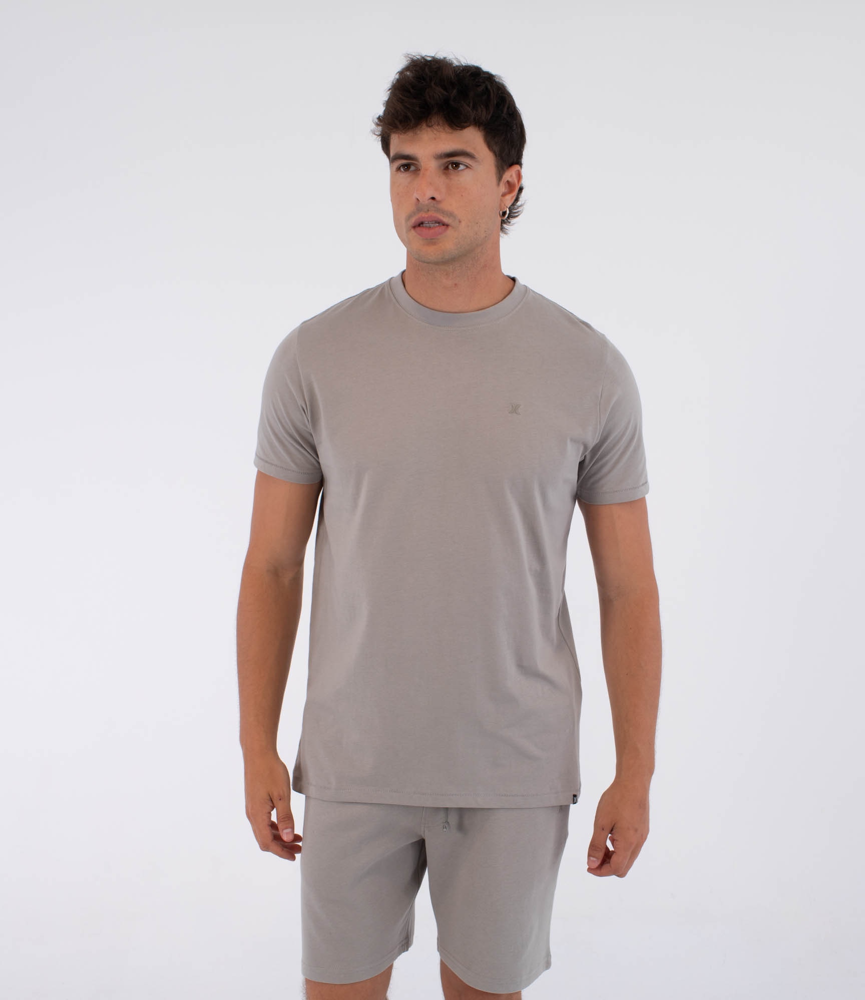 Camiseta de hombre Low Tide SS Tee HURLEY - Gris Gris-1