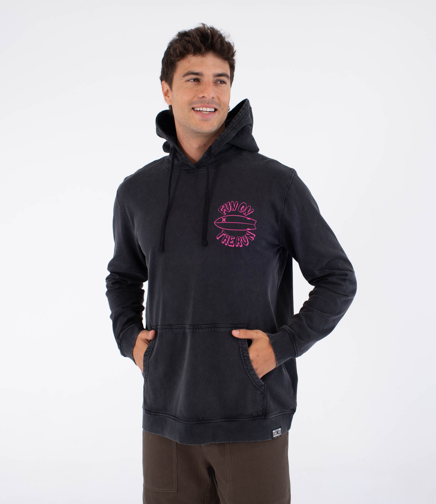 Imagen 0 de Sudadera de hombre Sider Hood HURLEY Negro