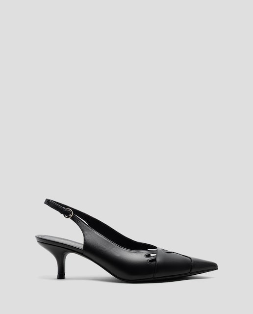 Imagen 0 de Zapatos de salón de mujer de piel en color negro