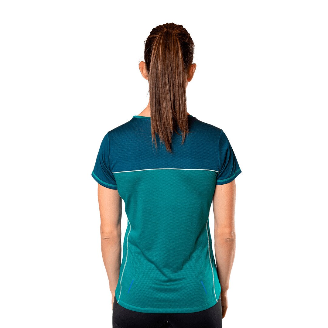 Imagen 2 de Camiseta de mujer Sezze Trangoworld - Verde / Azul marino Verde / Azul marino