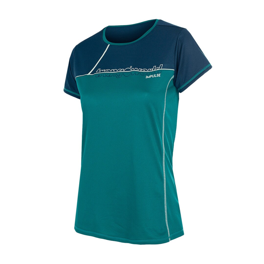 Imagen 4 de Camiseta de mujer Sezze Trangoworld - Verde / Azul marino Verde / Azul marino