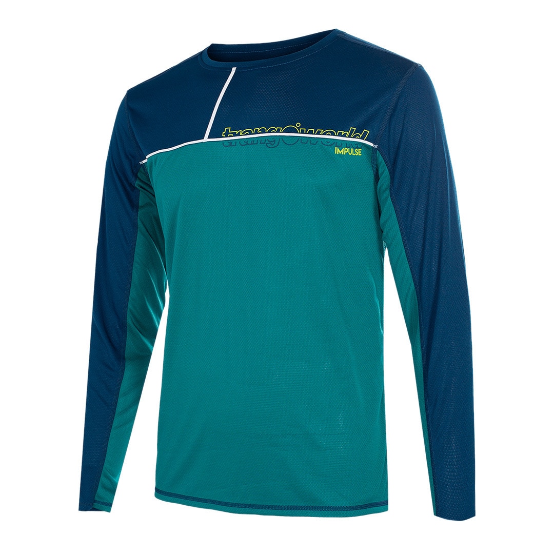 Imagen 1 de Camiseta de hombre Aden Trangoworld - Verde / Azul marino Verde / Azul marino
