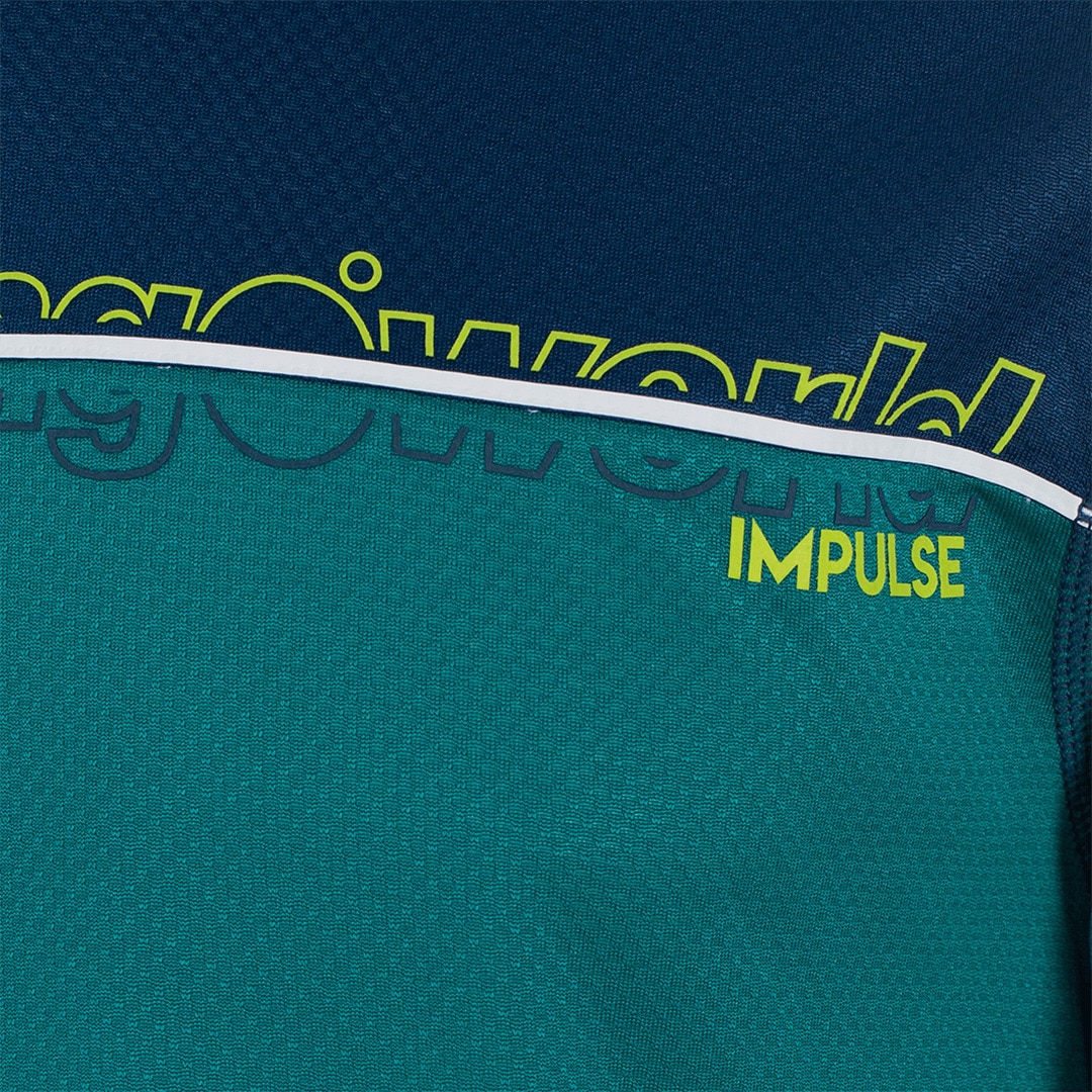 Imagen 2 de Camiseta de hombre Aden Trangoworld - Verde / Azul marino Verde / Azul marino