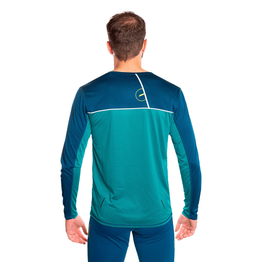 Imagen 4 de Camiseta de hombre Aden Trangoworld - Verde / Azul marino Verde / Azul marino