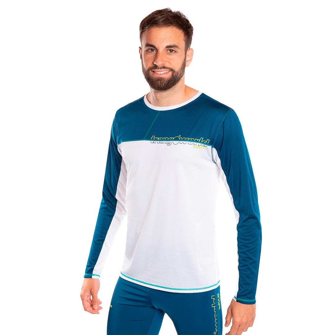 Imagen 3 de Camiseta de hombre Aden Trangoworld - Blanco / Azul Blanco / Azul
