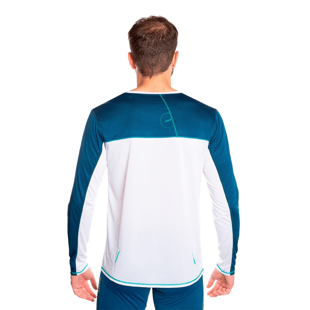 Imagen 4 de Camiseta de hombre Aden Trangoworld - Blanco / Azul Blanco / Azul