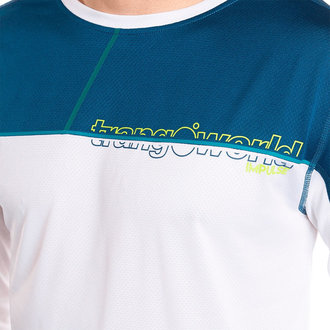 Imagen 5 de Camiseta de hombre Aden Trangoworld - Blanco / Azul Blanco / Azul