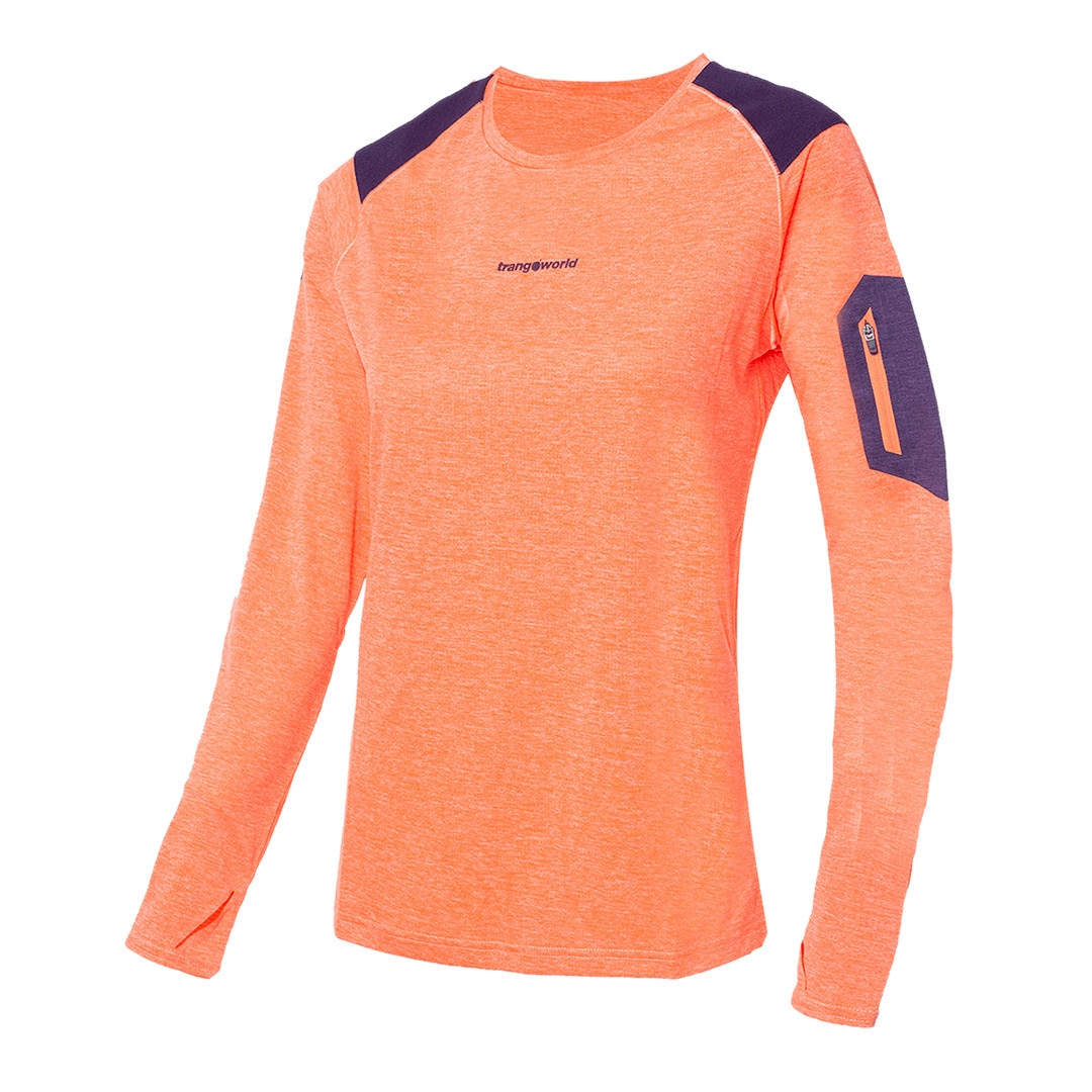 Imagen 7 de Camiseta de mujer Trx2 wm pro long Trangoworld - Coral Coral