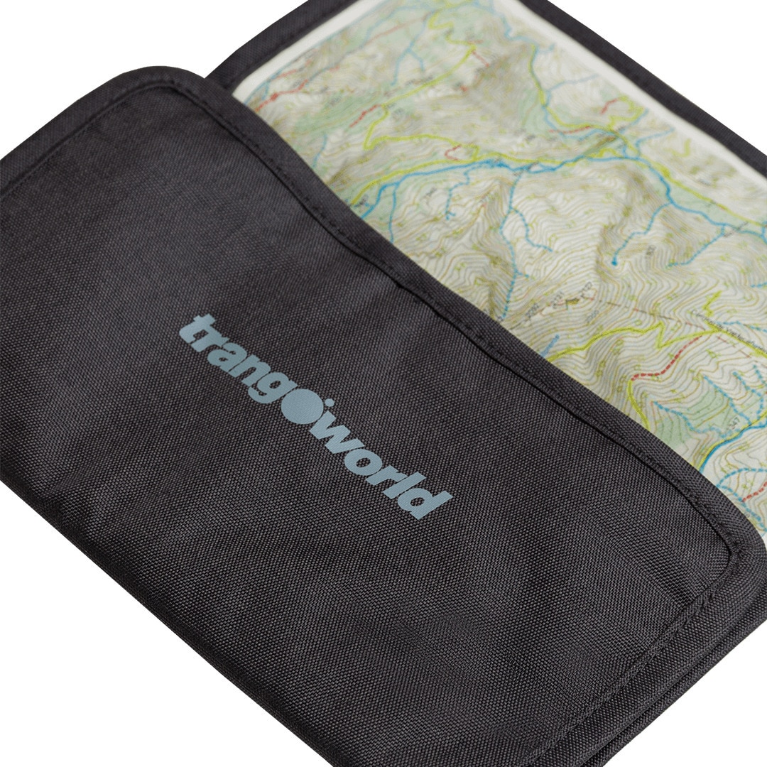 Cartera de viaje unisex Porta mapas rodano Trangoworld - Antracita Antracita-3
