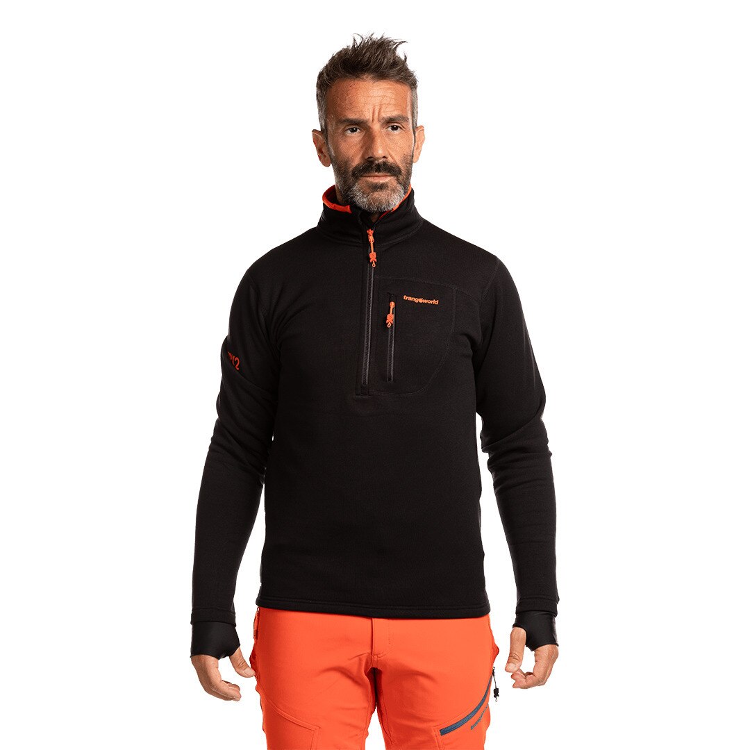 Forro polar de hombre Trx2 stretch pro Trangoworld - Negro Negro-2