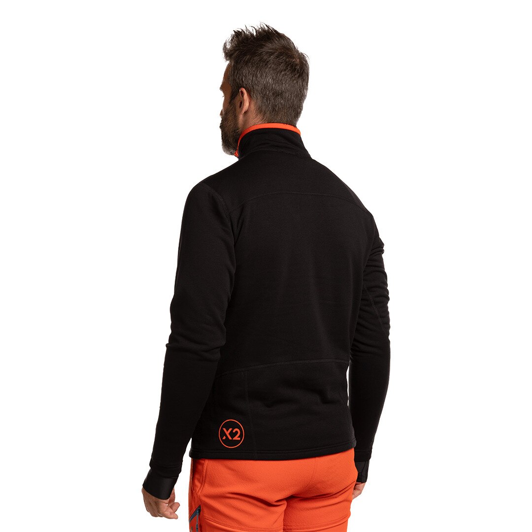 Forro polar de hombre Trx2 stretch pro Trangoworld - Negro Negro-3