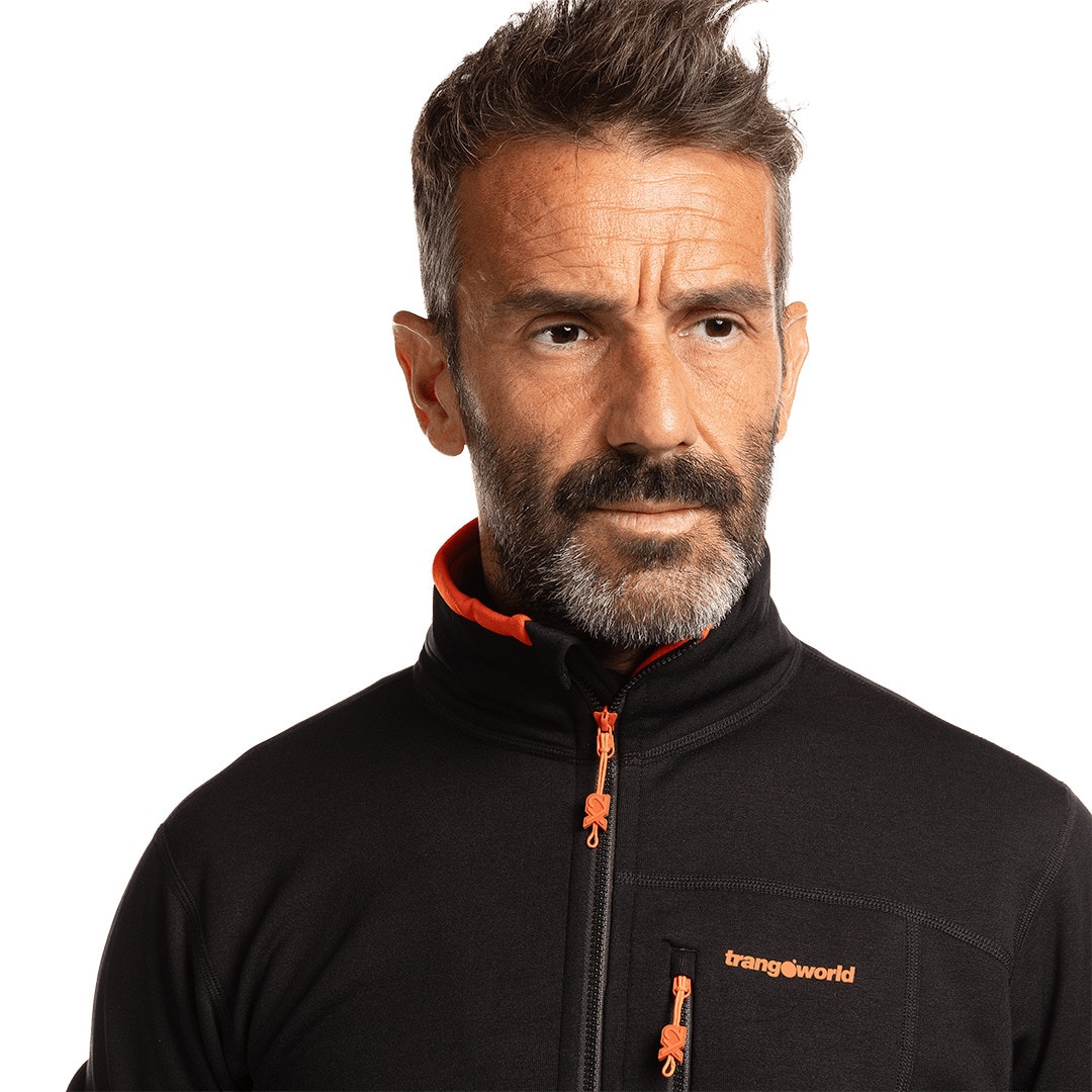 Forro polar de hombre Trx2 stretch pro Trangoworld - Negro Negro-5