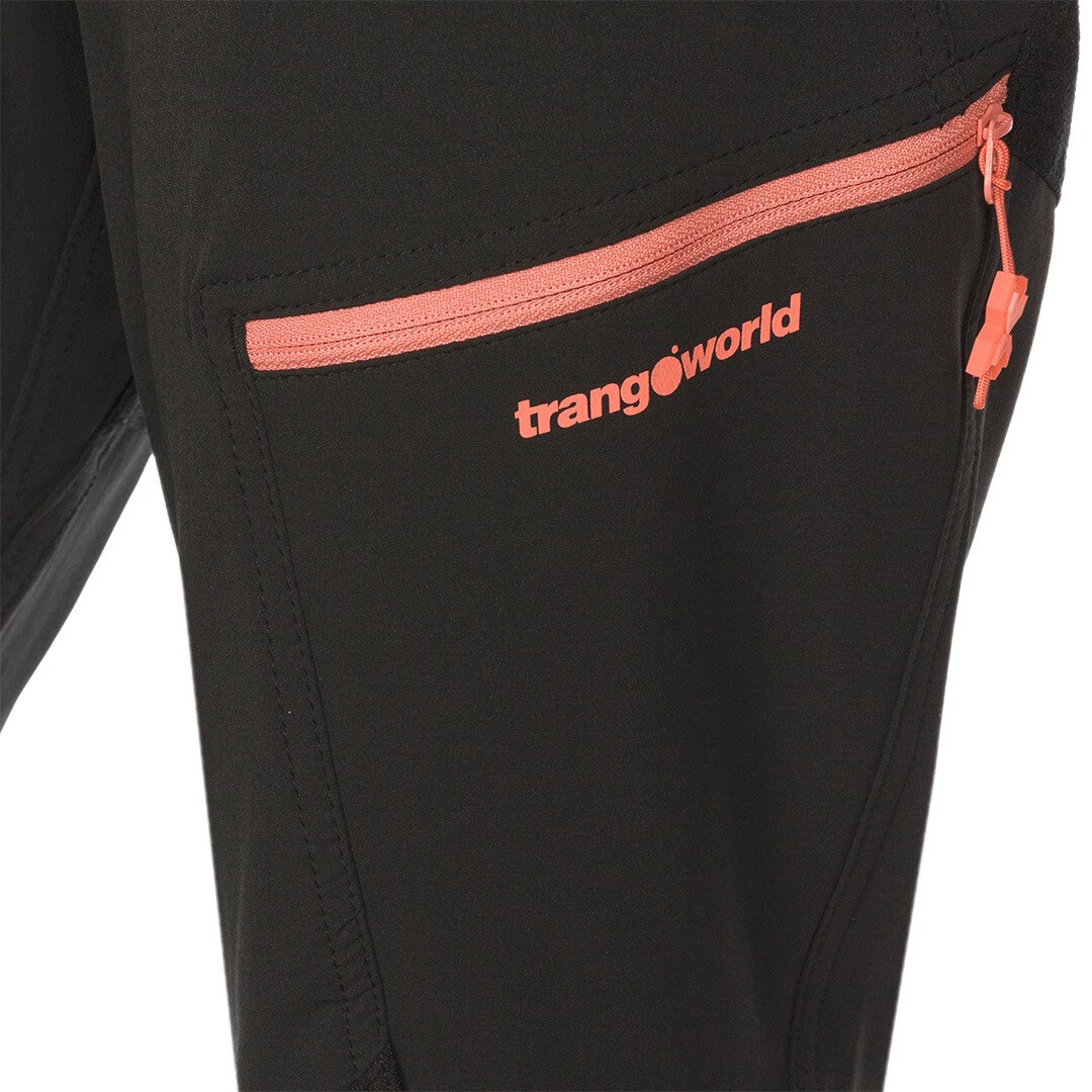 Pantalón largo de mujer Trx2 nyl wm pro Trangoworld - Negro mate Negro mate-2