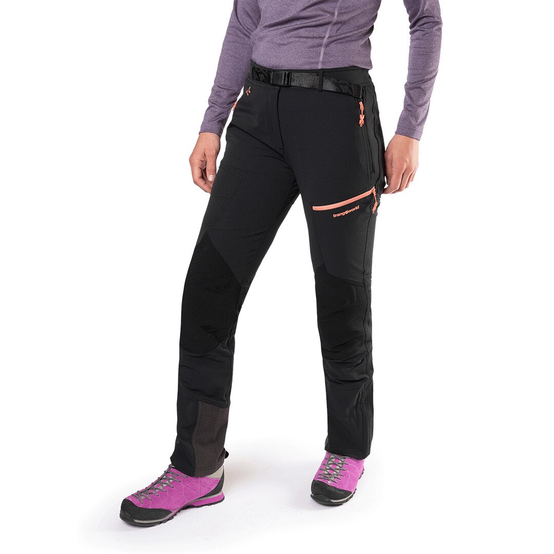 Pantalón largo de mujer Trx2 nyl wm pro Trangoworld - Negro mate Negro mate-3