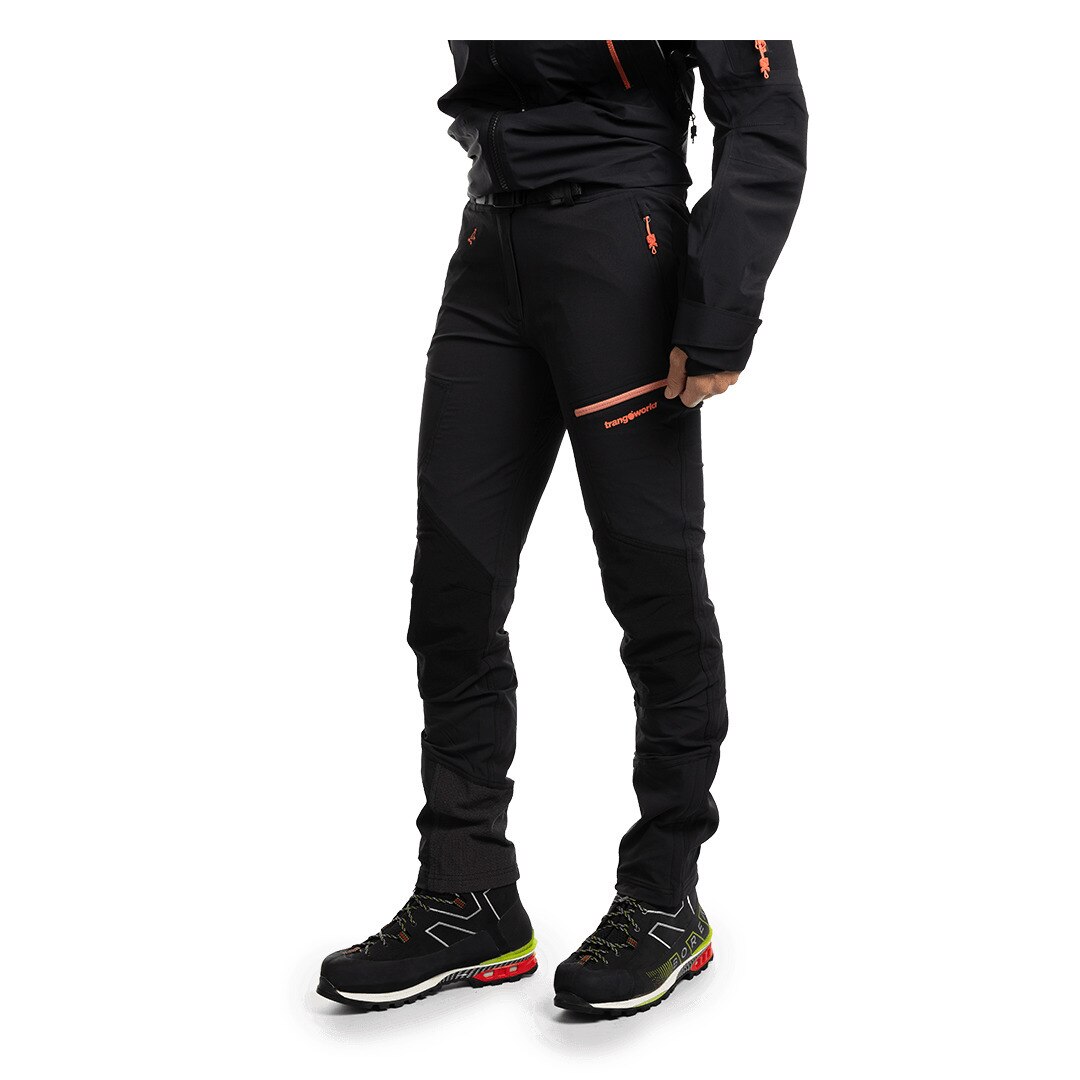 Pantalón largo de mujer Trx2 nyl wm pro Trangoworld - Negro mate Negro mate-7