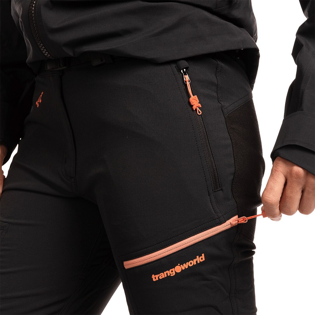 Pantalón largo de mujer Trx2 nyl wm pro Trangoworld - Negro mate Negro mate-9