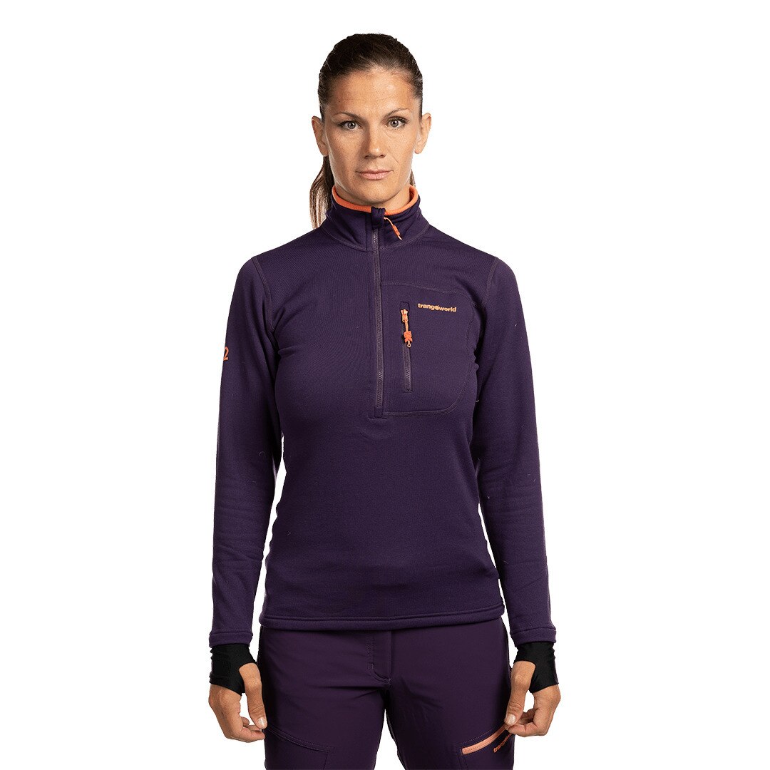 Forro polar de mujer Trx2 stretch wm pro Trangoworld - Morado pastel Morado pastel-3