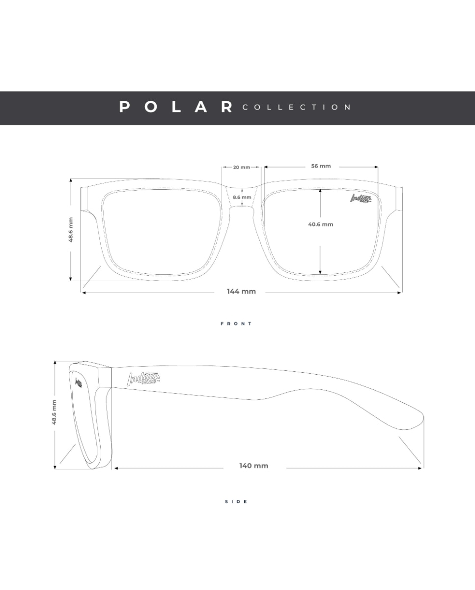 The Indian Face Occhiali da sole casual e sportivi Polar Nero