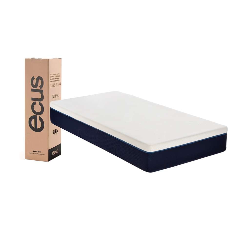 Imagen 0 de Colchón enrollado de muelles ensacados Care Junior Ecus Azul / Blanco