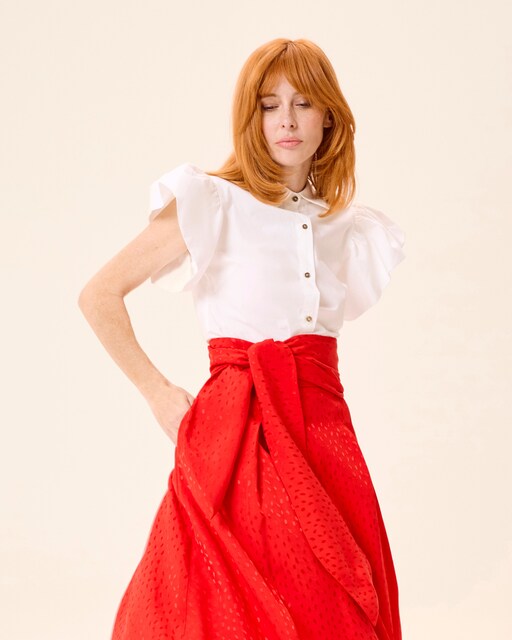 Imagen 0 de Blusa de mujer Colette camisera con volantes