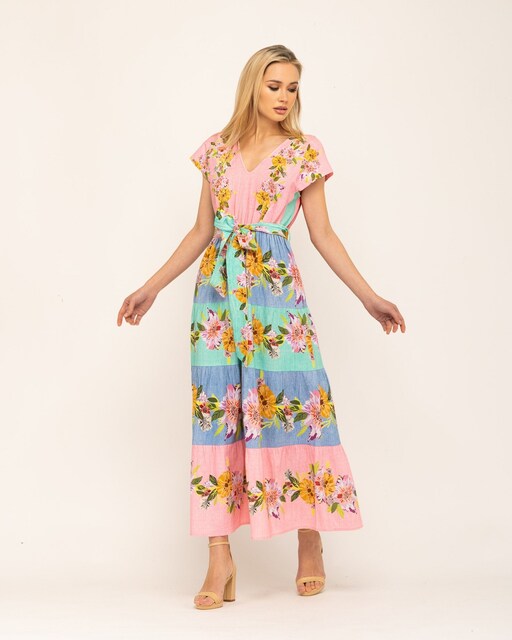Imagen 0 de Vestido largo estampado Camila