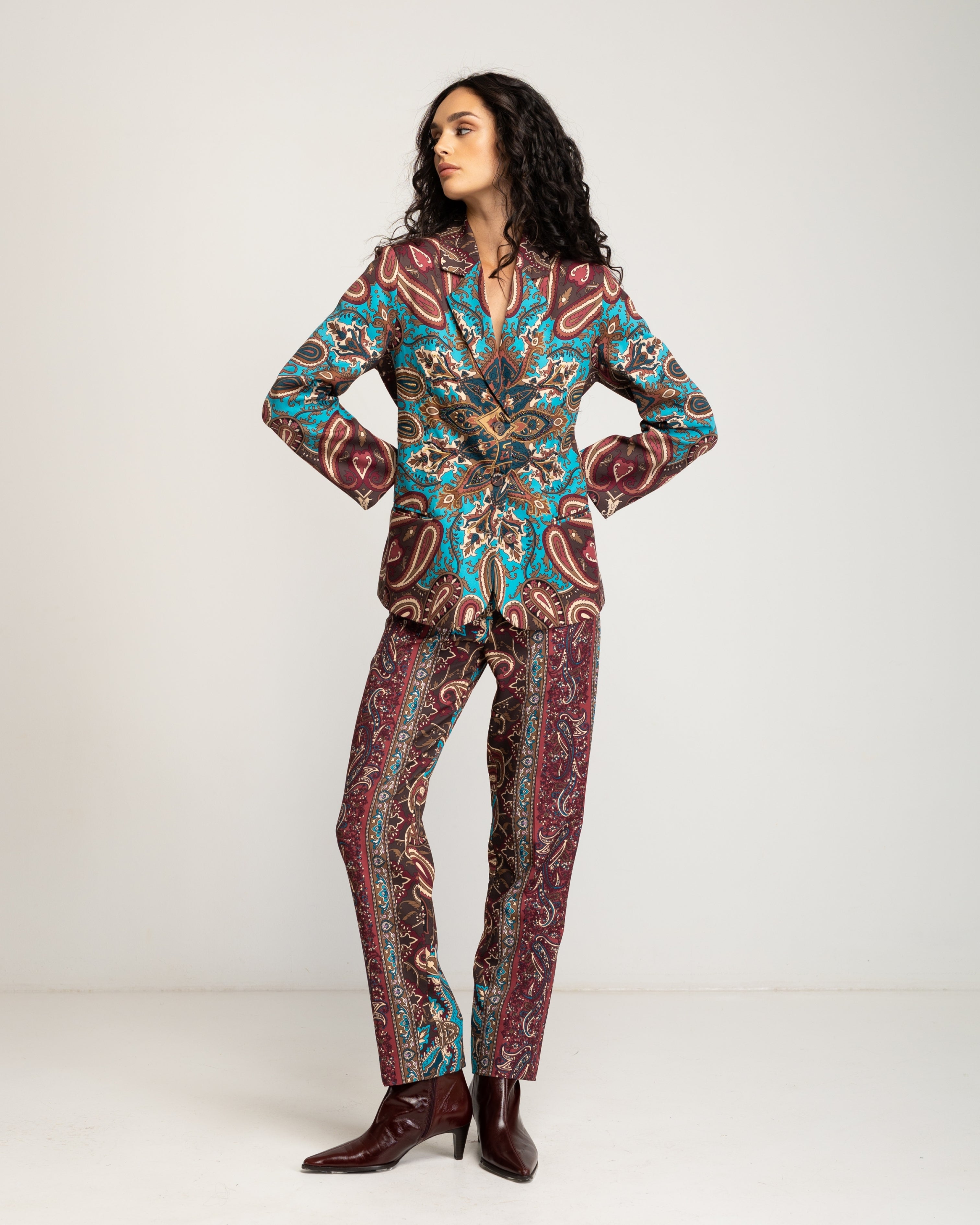 Chaqueta de mujer cenefas - Niza - Multicolor Multicolor-1
